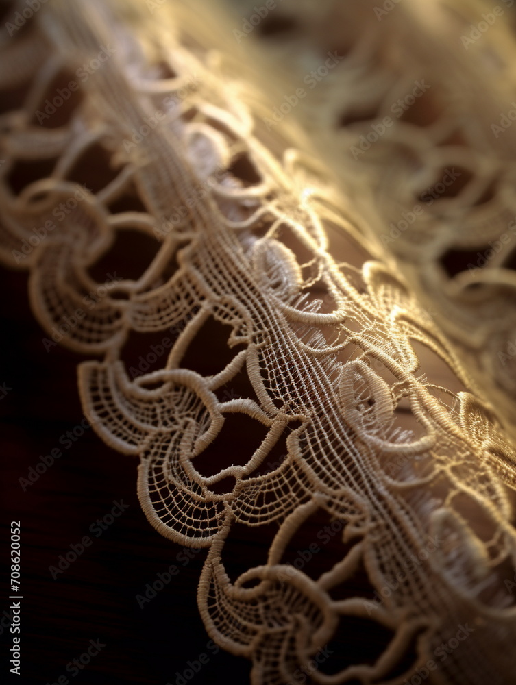 Obraz premium beautiful lace fabric ornament