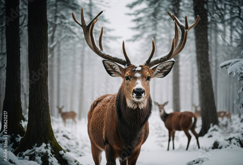 The Deer in the Forest © vinbergv