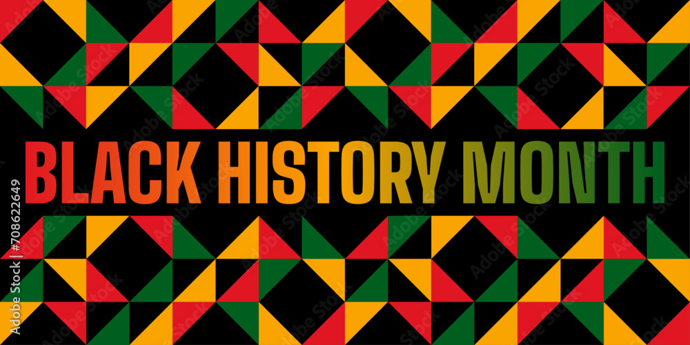 Black history month celebrate, vector illustration design graphic Black history month,Black History Month vector banner design template. - obrazy, fototapety, plakaty 