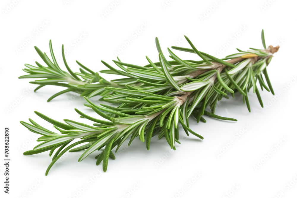 Fototapeta premium Rosemary isolated on white background created with Generative Ai