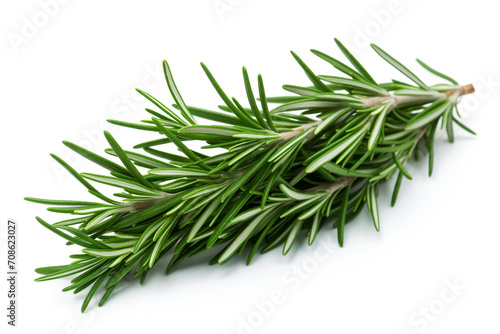 Rosemary isolated on white background created with Generative Ai