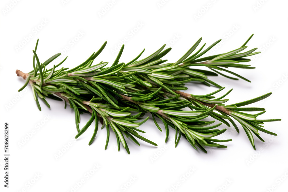 Fototapeta premium Rosemary isolated on white background created with Generative Ai