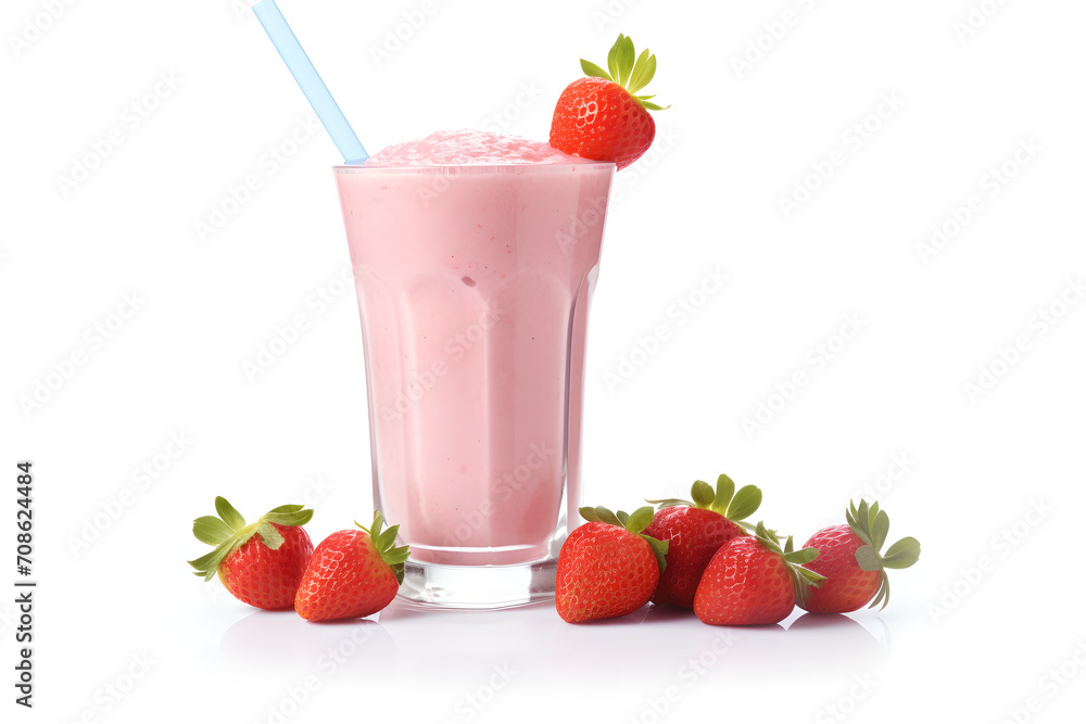 strawberry milkshake isolated on white strawberry milkshake isolated on white