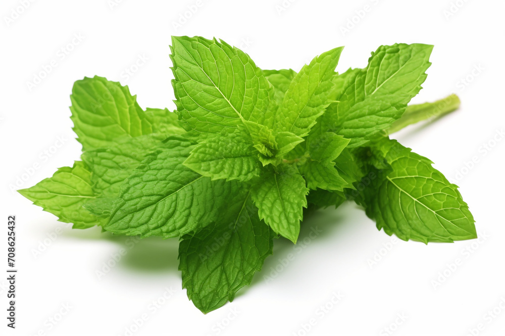 Spearmint isolated on white background created with Generative Ai Spearmint isolated on white background created with Generative Ai