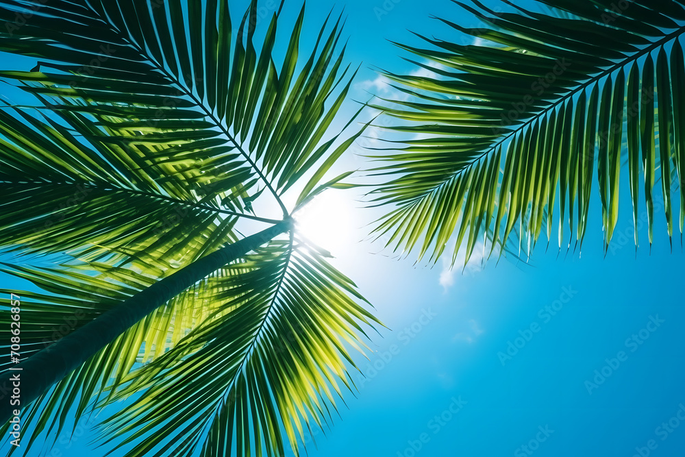 palm trees on the seashore. Beautiful topical beach. Neural network AI generated art palm trees on the seashore. Beautiful topical beach. Neural network AI generated art