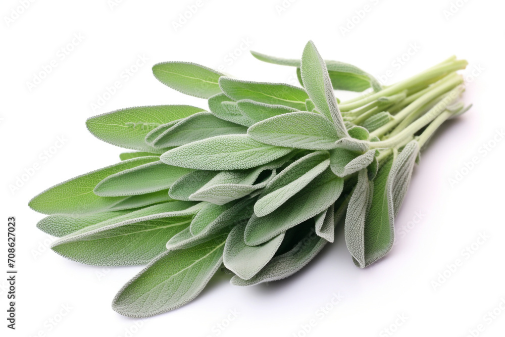 Sage isolated on white background created with Generative Ai Sage isolated on white background created with Generative Ai
