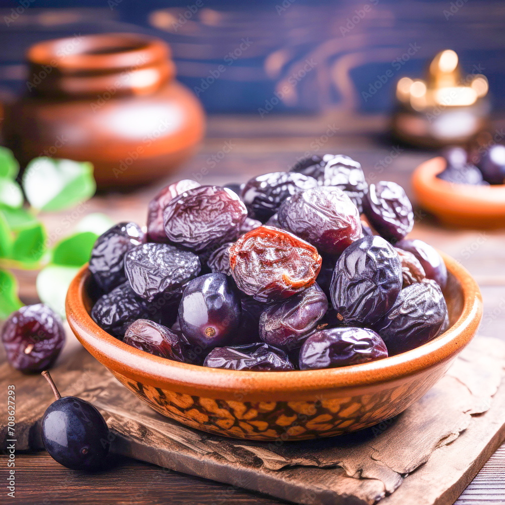 Fresh dates in the bowl Fresh dates in the bowl