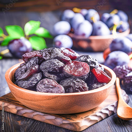 Fresh dates in the bowl photo