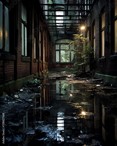 Damp Desolation: Echoes of an Abandoned Corridor