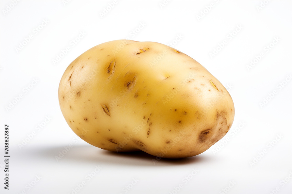 Potato isolated on white background created with Generative Ai Potato isolated on white background created with Generative Ai