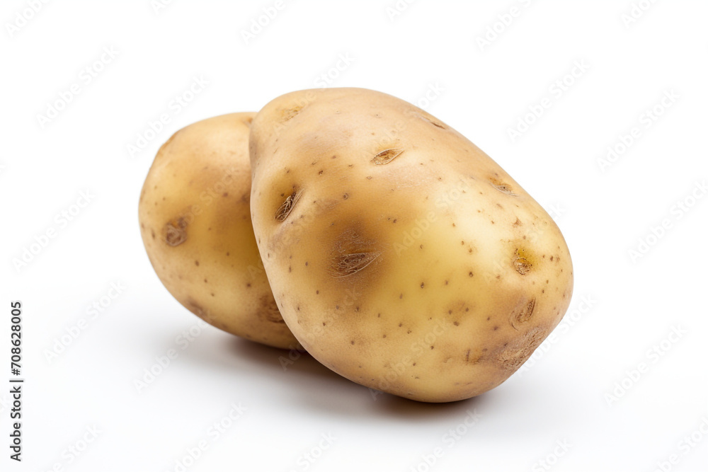 Potato isolated on white background created with Generative Ai Potato isolated on white background created with Generative Ai