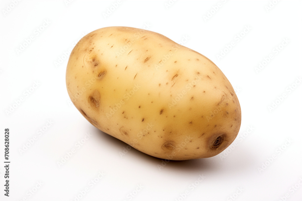 Potato isolated on white background created with Generative Ai Potato isolated on white background created with Generative Ai