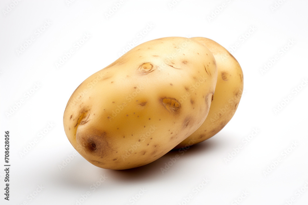 Potato isolated on white background created with Generative Ai Potato isolated on white background created with Generative Ai