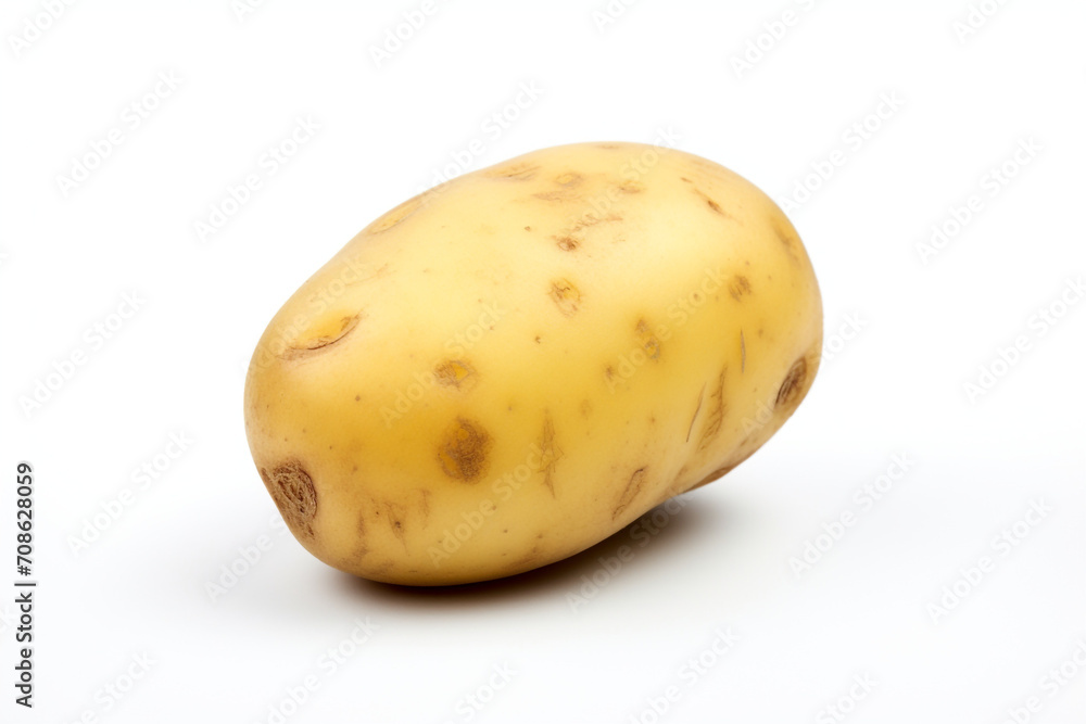 Potato isolated on white background created with Generative Ai Potato isolated on white background created with Generative Ai