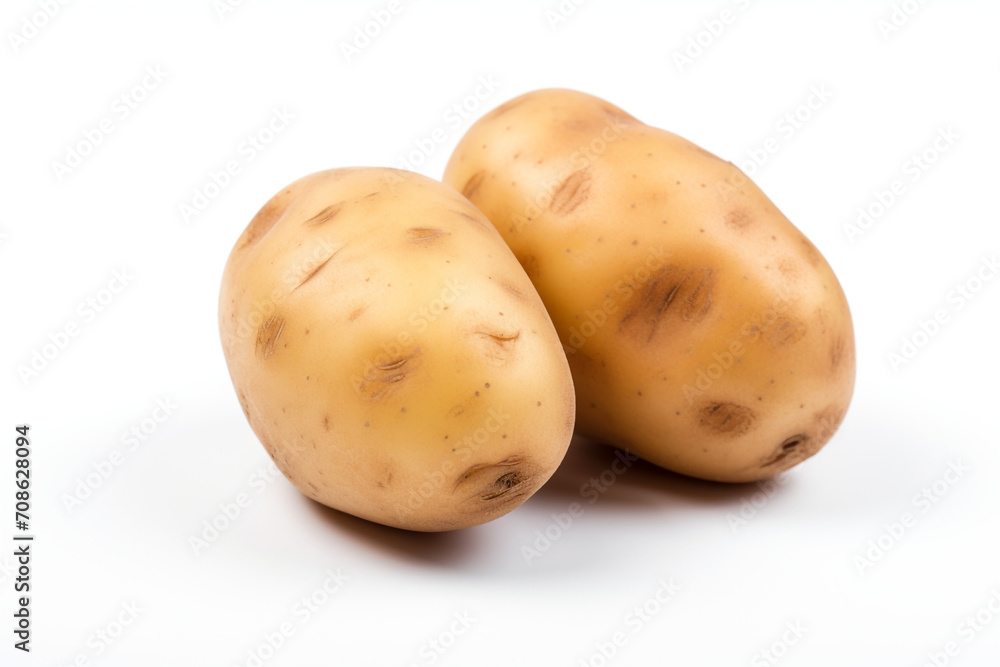 Potato isolated on white background created with Generative Ai Potato isolated on white background created with Generative Ai