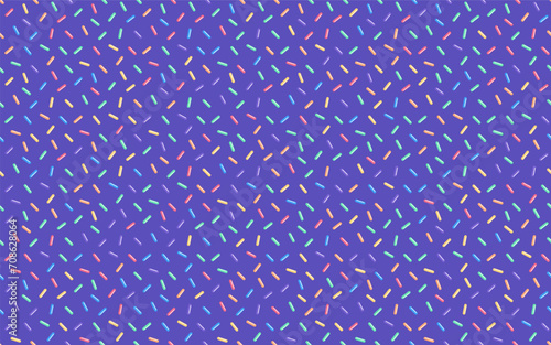 Colorful sprinkles banner background, colorful falling decorative sprinkles background
