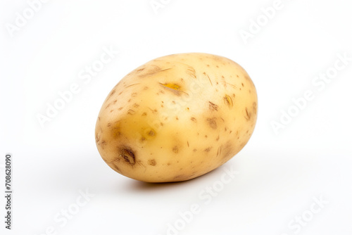 Potato isolated on white background created with Generative Ai