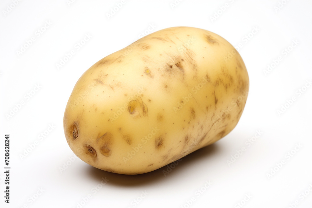 Potato isolated on white background created with Generative Ai Potato isolated on white background created with Generative Ai