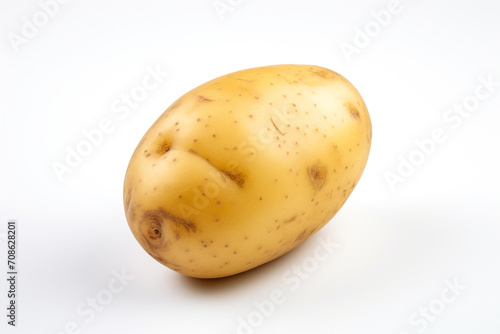 Potato isolated on white background created with Generative Ai