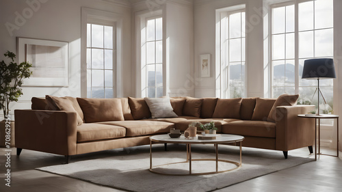 A light brown living room © Trinine