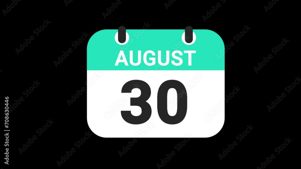Date counting calendar date of 1 to 31, animation, Transparent alpha background
Date counting calendar date of 1 to 31, animation, Transparent alpha background
