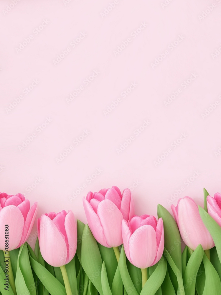 Background with flowers . AI
