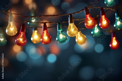 Christmas lights clip art for a festive glow