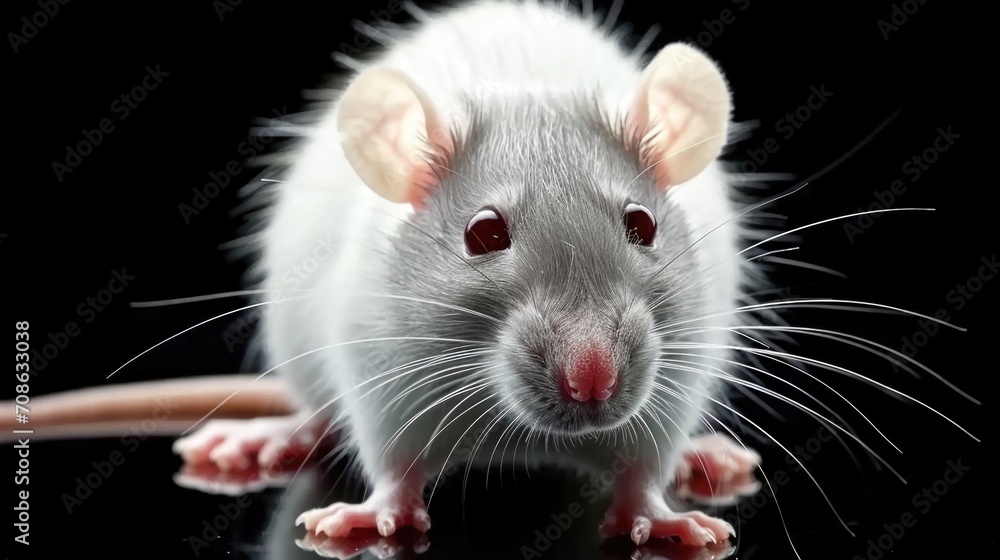 A close up of a mouse on a table. Laboratory animal, testing model for research. A close up of a mouse on a table. Laboratory animal, testing model for research.