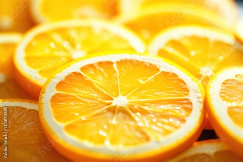 close up of orange slices