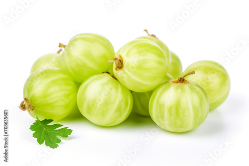 Wallpaper Mural Gooseberry isolated on white background created with Generative Ai Torontodigital.ca
