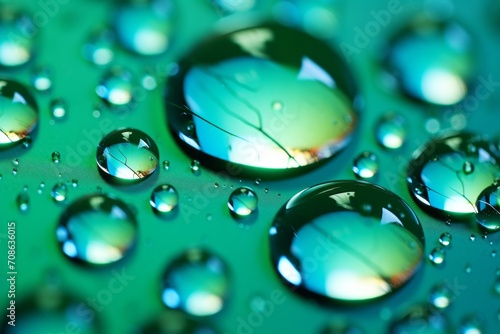 Close-up of water droplets creating a macro abstract background