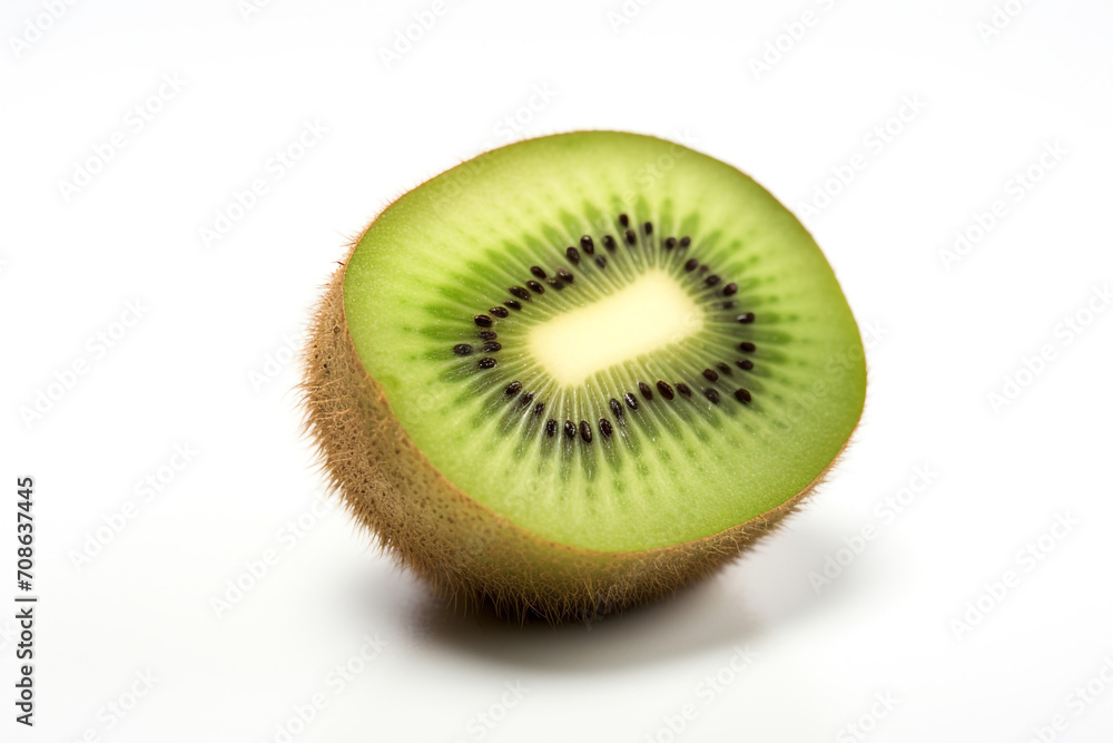 Kiwi isolated on white background created with Generative Ai Kiwi isolated on white background created with Generative Ai