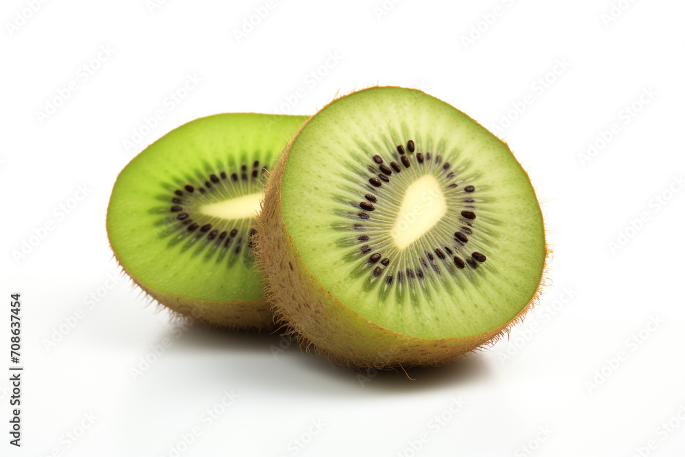 Kiwi isolated on white background created with Generative Ai Kiwi isolated on white background created with Generative Ai