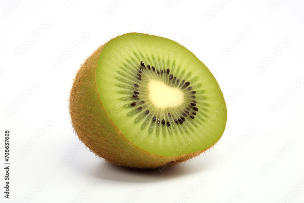 Kiwi isolated on white background created with Generative Ai Kiwi isolated on white background created with Generative Ai