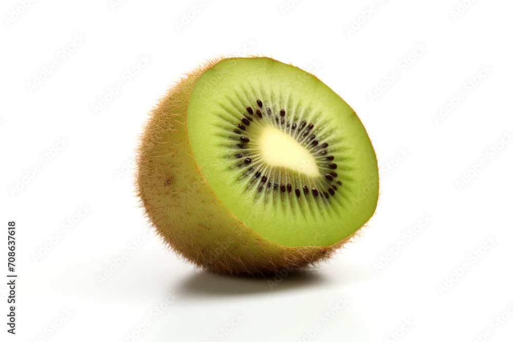 Kiwi isolated on white background created with Generative Ai Kiwi isolated on white background created with Generative Ai