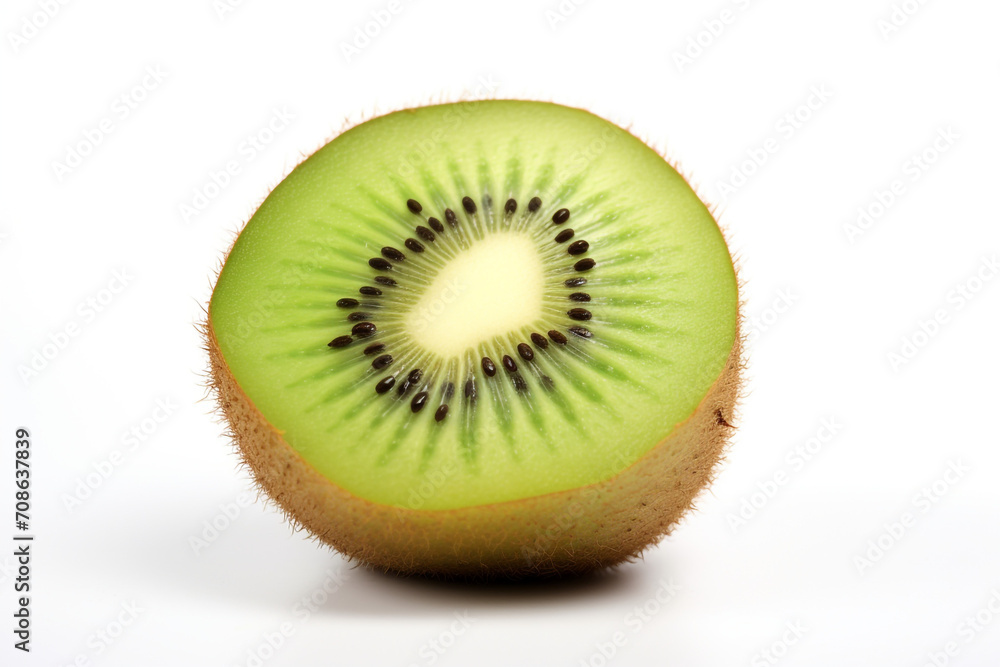 Kiwi isolated on white background created with Generative Ai Kiwi isolated on white background created with Generative Ai