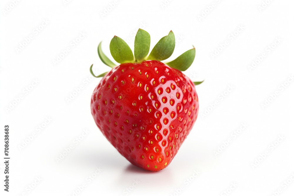 Strawberry isolated on white background created with Generative Ai Strawberry isolated on white background created with Generative Ai