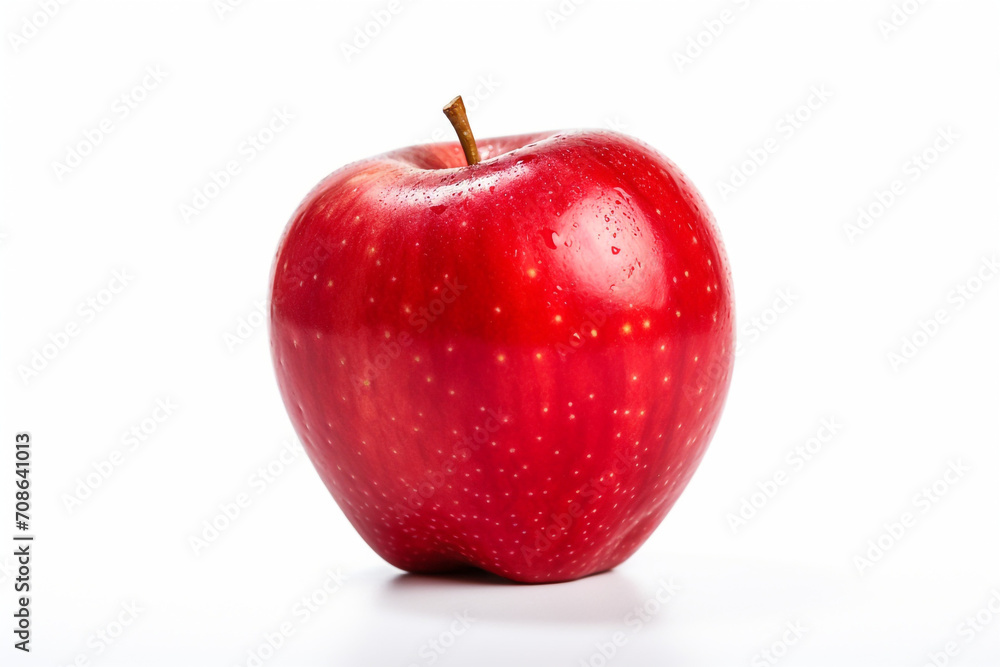 Apple isolated on white background created with Generative Ai Apple isolated on white background created with Generative Ai