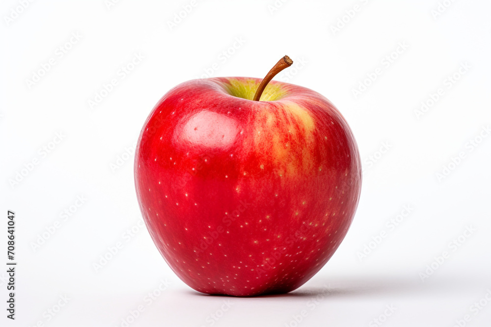 Apple isolated on white background created with Generative Ai Apple isolated on white background created with Generative Ai