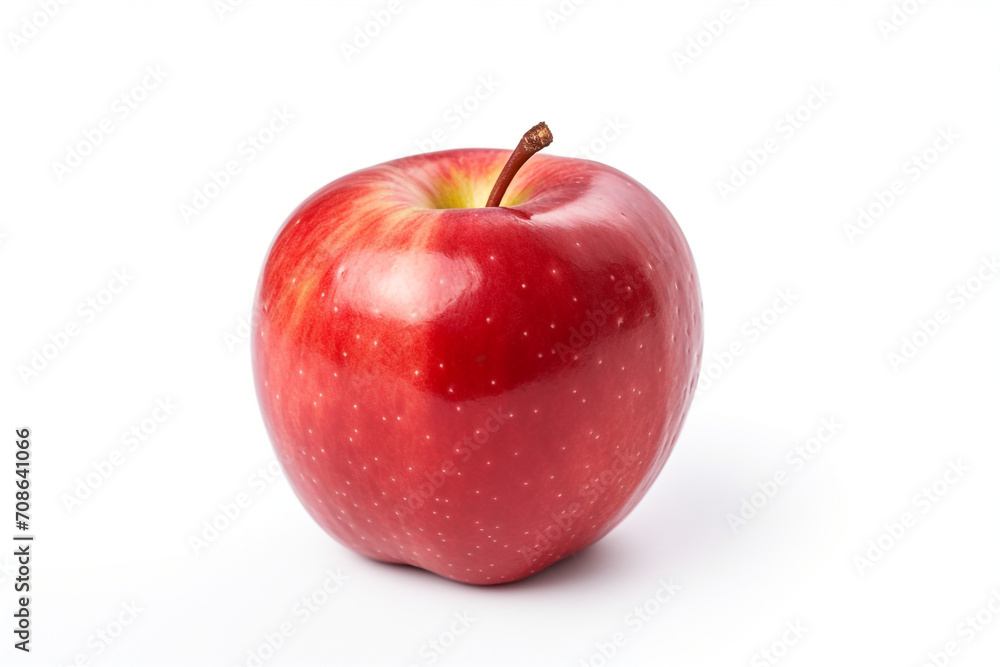 Apple isolated on white background created with Generative Ai Apple isolated on white background created with Generative Ai