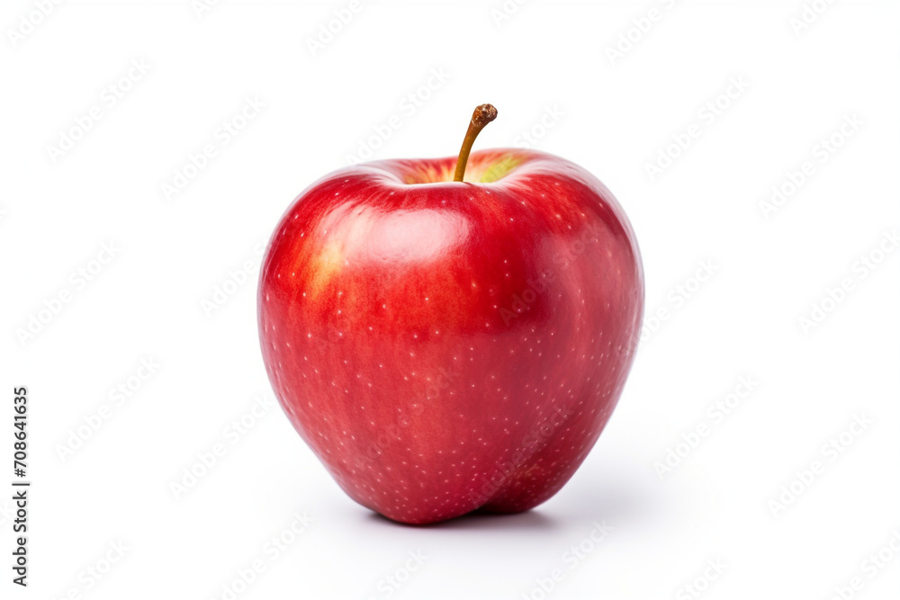 Apple isolated on white background created with Generative Ai Apple isolated on white background created with Generative Ai