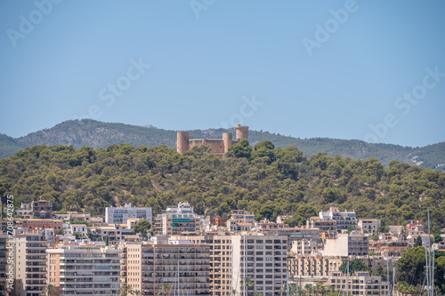 Panoramic views of the Palma old city skyline.