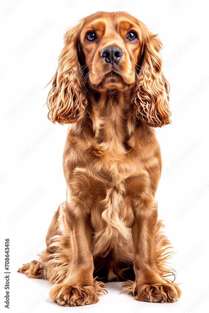 Cocker Spaniel dog isolated on white background Cocker Spaniel dog isolated on white background