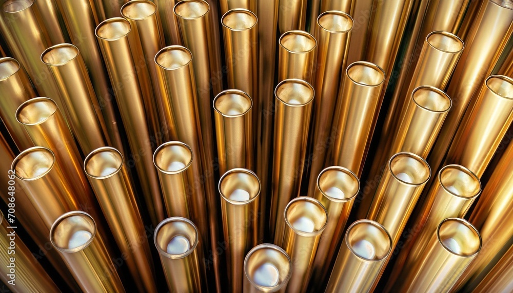 Fototapeta premium brass pipes 