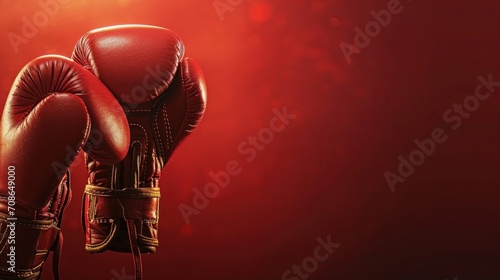Boxing advertisment background with copy space