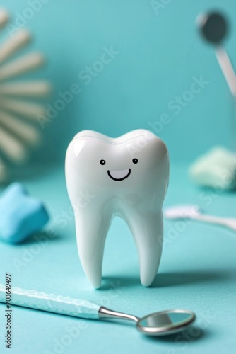 Dental clinic advertisment background with copy space