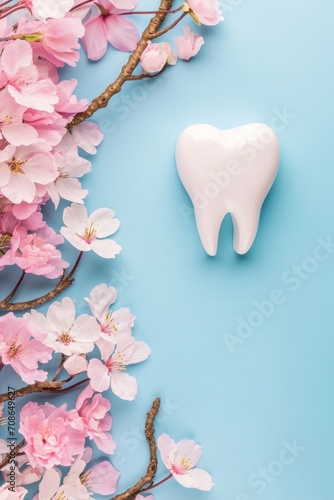 Dental clinic advertisment background with copy space