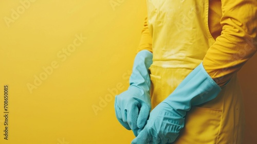 cleaning company advertisment background with copy space