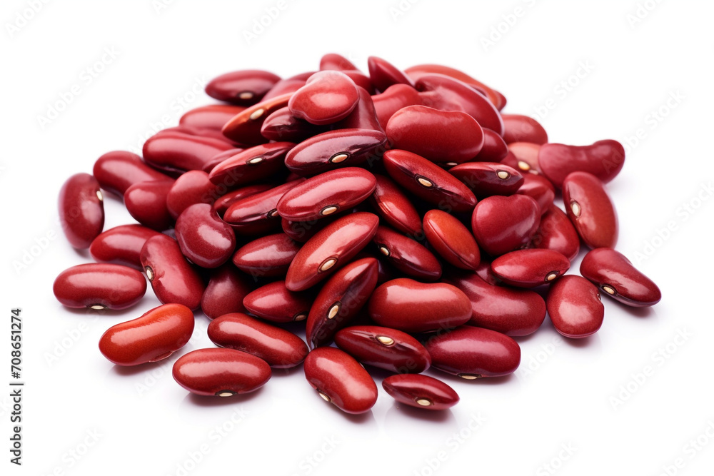 Kidney Beans isolated on white background created with Generative Ai Kidney Beans isolated on white background created with Generative Ai
