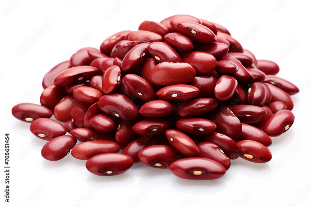 Kidney Beans isolated on white background created with Generative Ai Kidney Beans isolated on white background created with Generative Ai